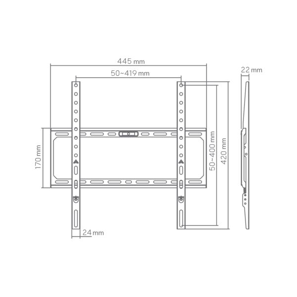 SBOX BL-3744F Budget Wall Mount 32