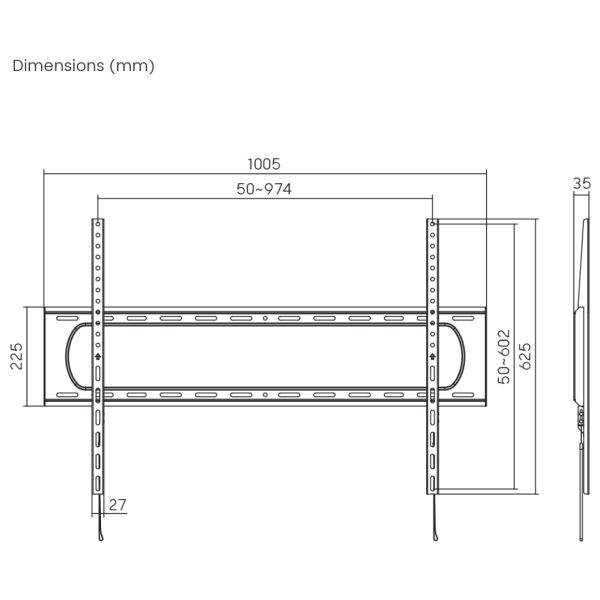 SBOX PLB-7369F Wall Mount 60