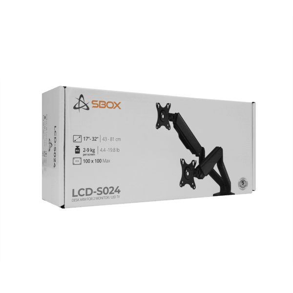 SBOX LCD-S024-2 Desktop Mount 17