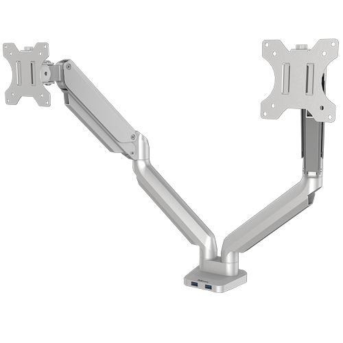 Fellowes Platinum Series Dual Monitor Stand Silver