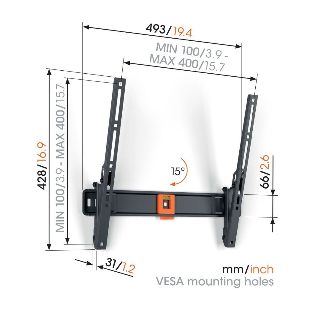Vogel's TVM 1415 Tilting TV Wall Mount