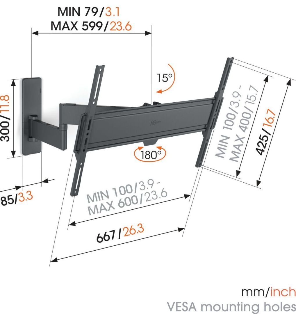 Vogel's TVM 1645 Full-Motion TV Wall Mount