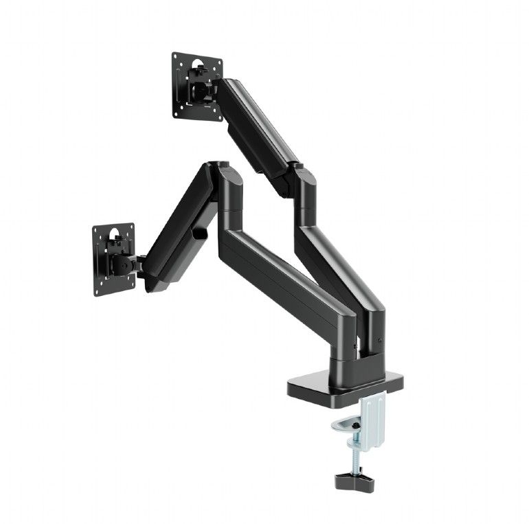 Gembird Desk mounted adjustable double monitor arm 17