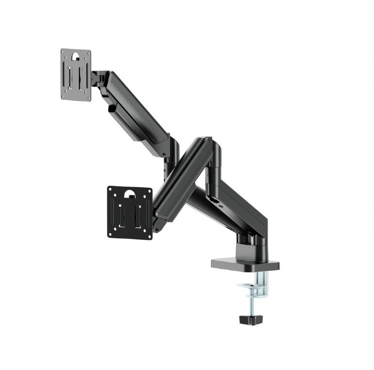 Gembird Desk mounted adjustable double monitor arm 17