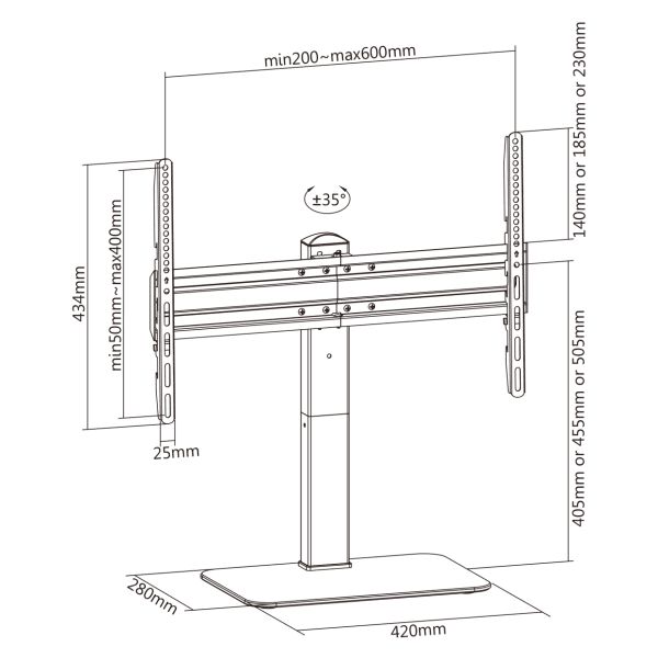 SBOX FS-305-2 Floor Fixed Mount 37
