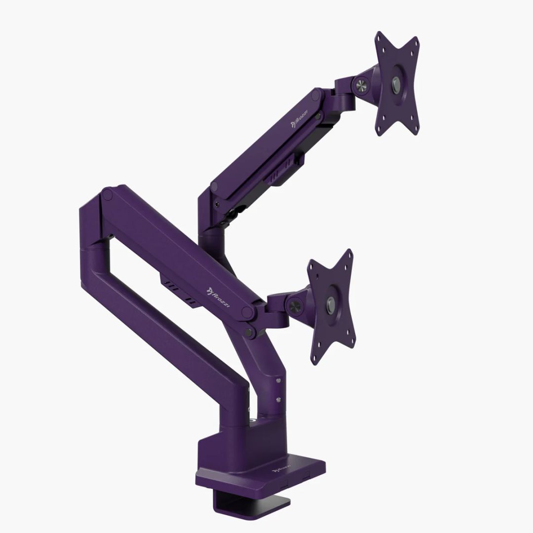 Arozzi Alzare Neo Duo Gas Spring Monitor Arm Purple