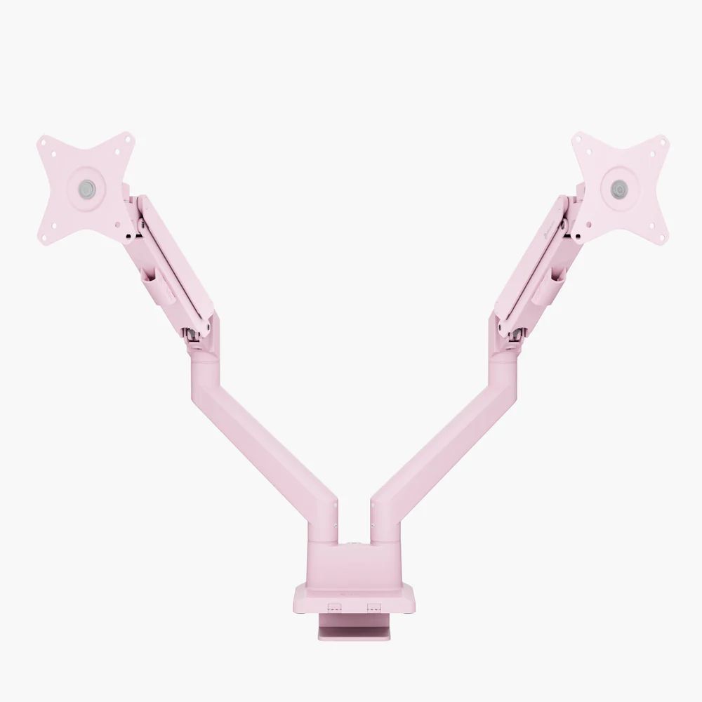 Arozzi Alzare Neo Duo Gas Spring Monitor Arm Pink