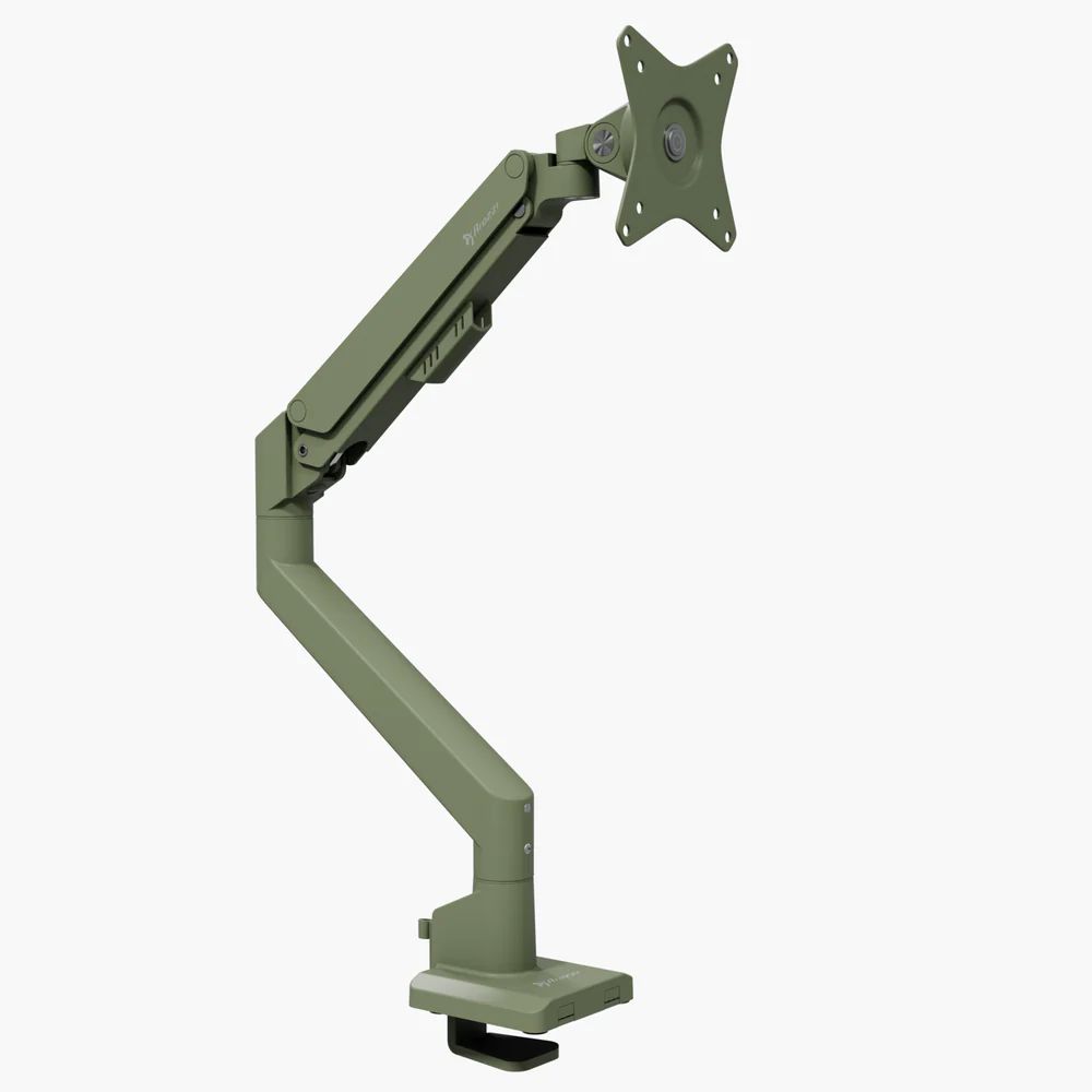Arozzi Alzare Neo Single Gas Spring Monitor Arm Forest Green