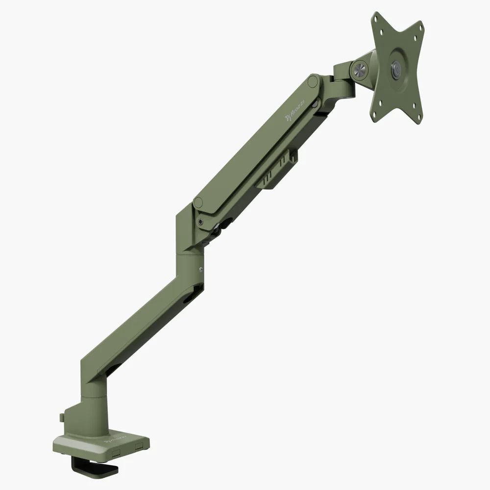 Arozzi Alzare Neo Single Gas Spring Monitor Arm Forest Green