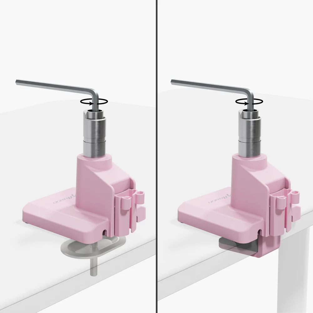Arozzi Alzare Neo Single Gas Spring Monitor Arm Pink