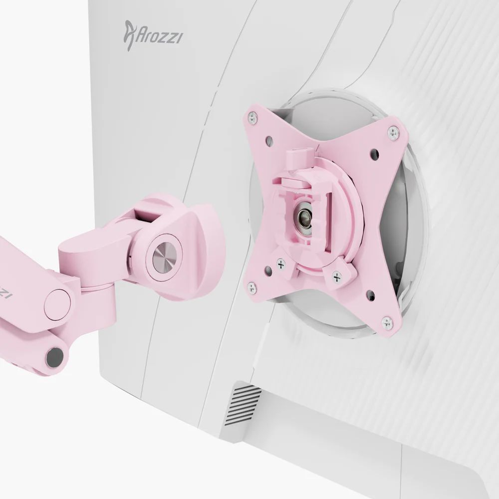 Arozzi Alzare Neo Single Gas Spring Monitor Arm Pink