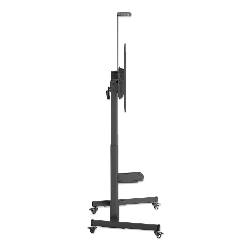 Manhattan Large-Screen Multimedia TV Cart with Tool-Free Height Adjustment 60