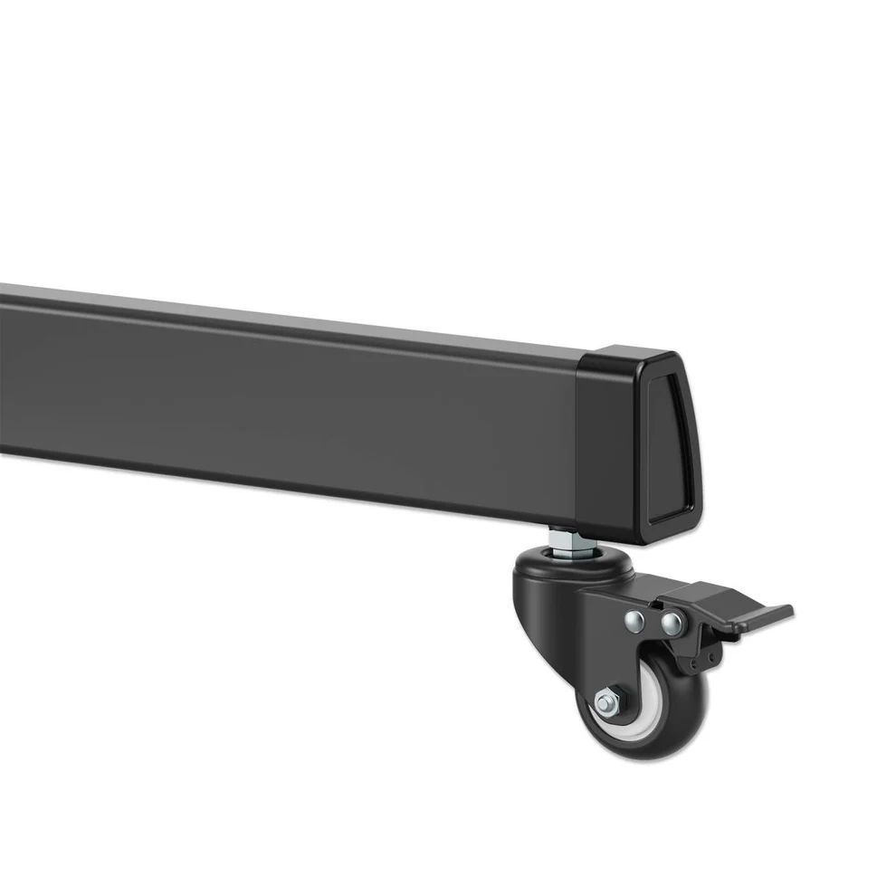 Manhattan Large-Screen Multimedia TV Cart with Tool-Free Height Adjustment 60