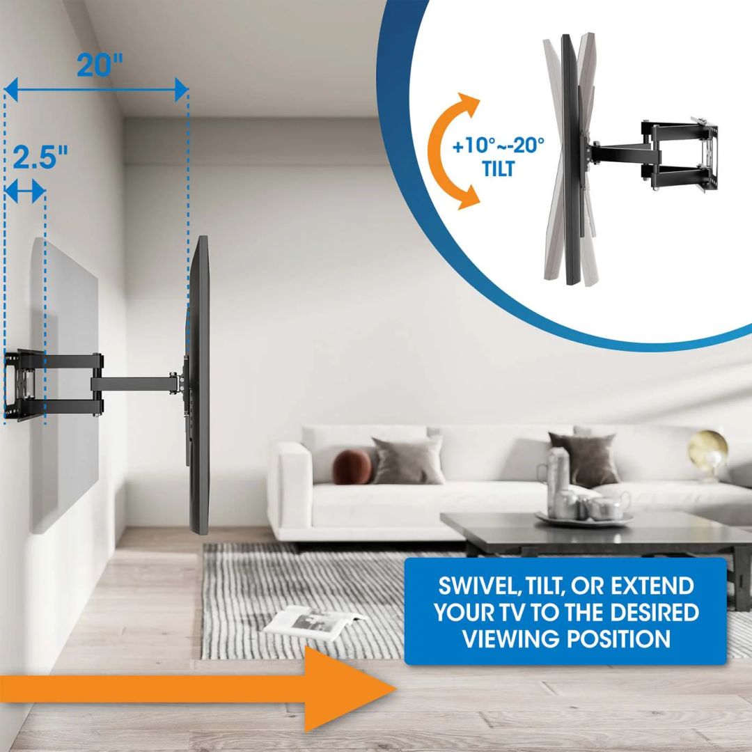 Manhattan Outdoor Full-Motion TV Wall Mount 37
