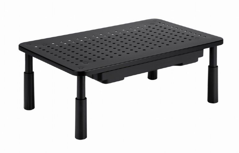 Gembird MS-TABLE-D-01 Adjustable monitor stand with drawer