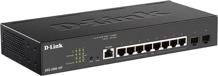 D-Link DGS-2000-10P Desktop Gigabit Managed PoE+ Switch