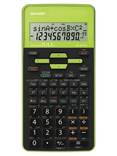 Sharp EL-531THBGR Tudományos számológép Green