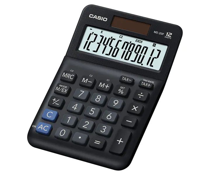 Casio MS-20F Asztali számológép Black