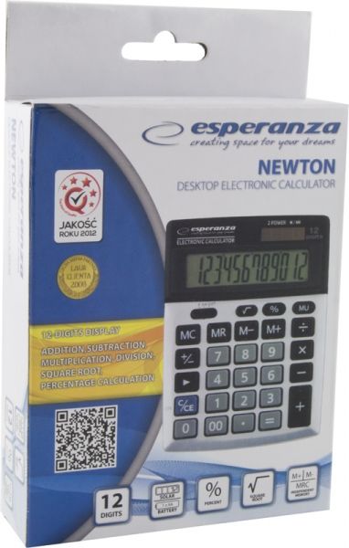 Esperanza ECL102 Asztali számológép Black