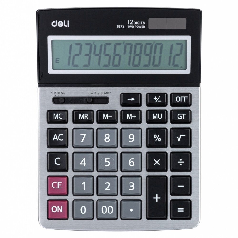 Deli Core 1672 Asztali számológép Black