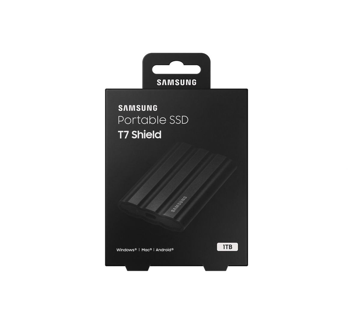Samsung 1TB USB3.2 T7 Shield Black