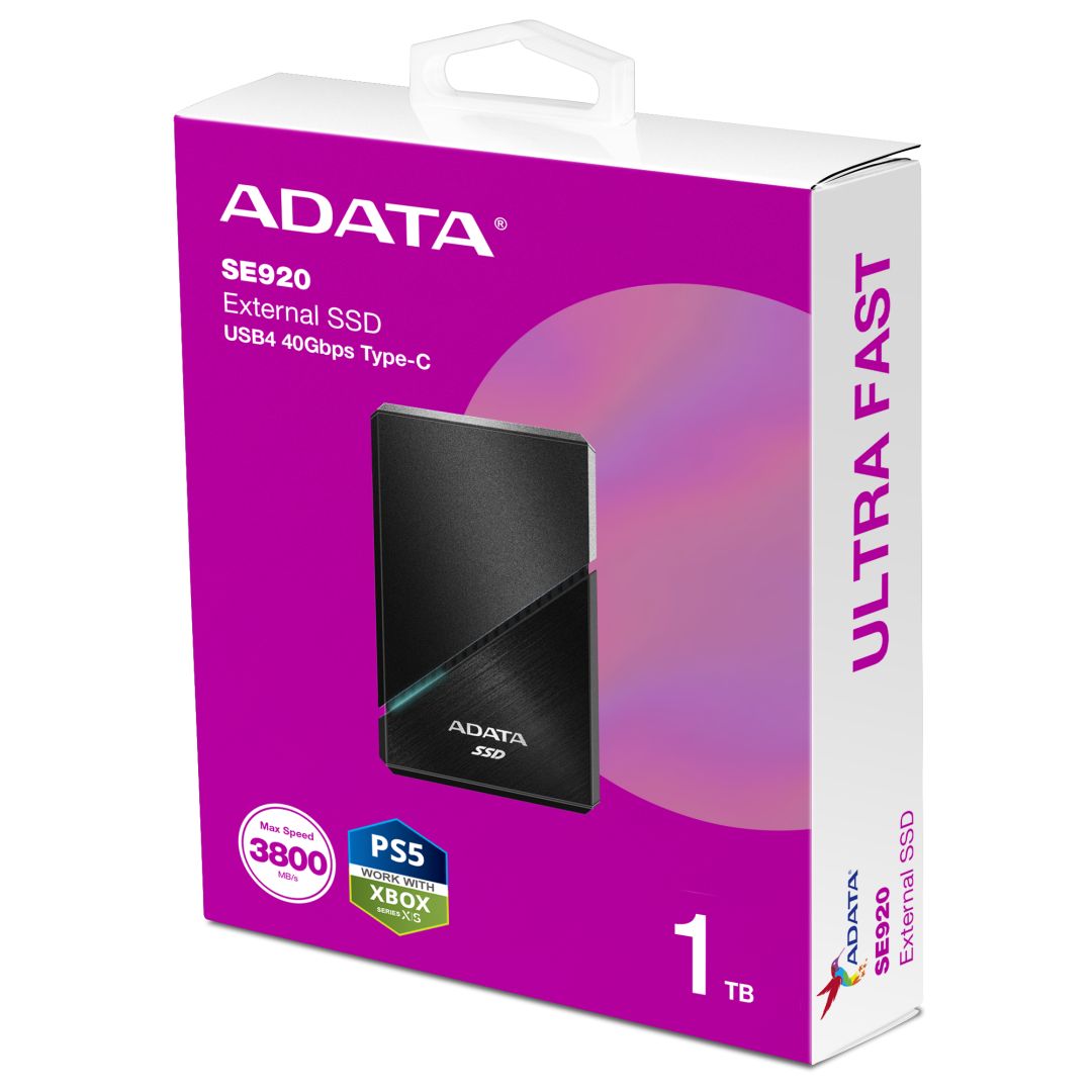A-Data 1TB USB Type-C SE920 Black
