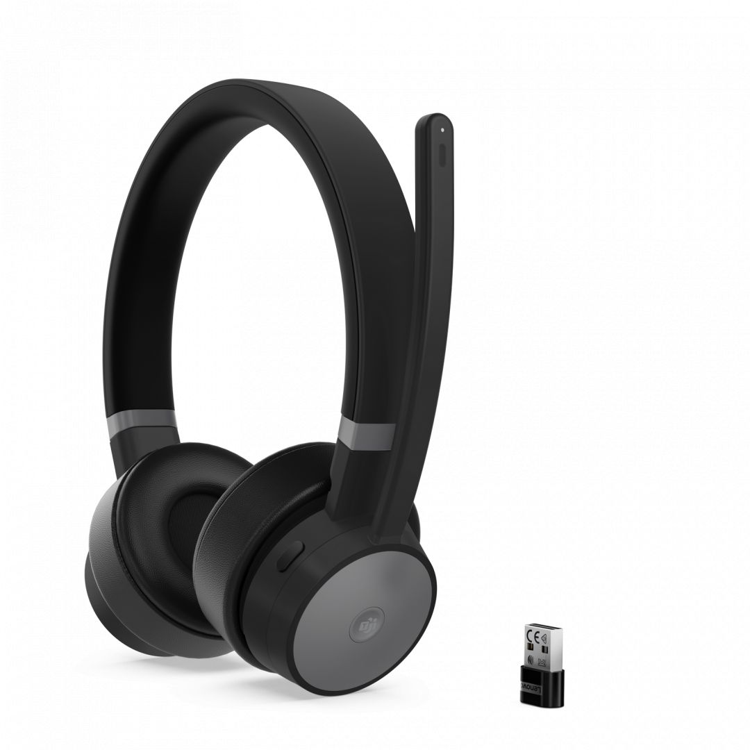 Lenovo GO ANC + Charging Stand Bluetooth Headset Thunder Black