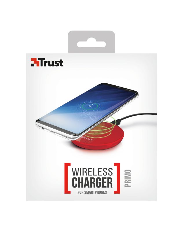 Trust Primo Wireless Charger for Smartphones Red