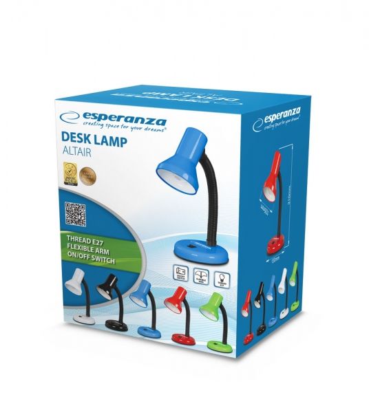Esperanza Alatair E27 Desk Lamp Green