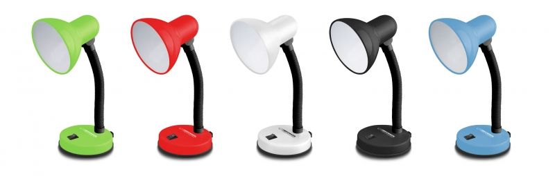 Esperanza E27 Vega Desk Lamp White