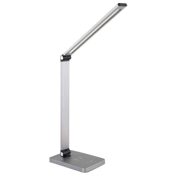 Platinet Desk Lamp 10W Aluminium Wireless Charging 3-Step dimming 5-Step Silver