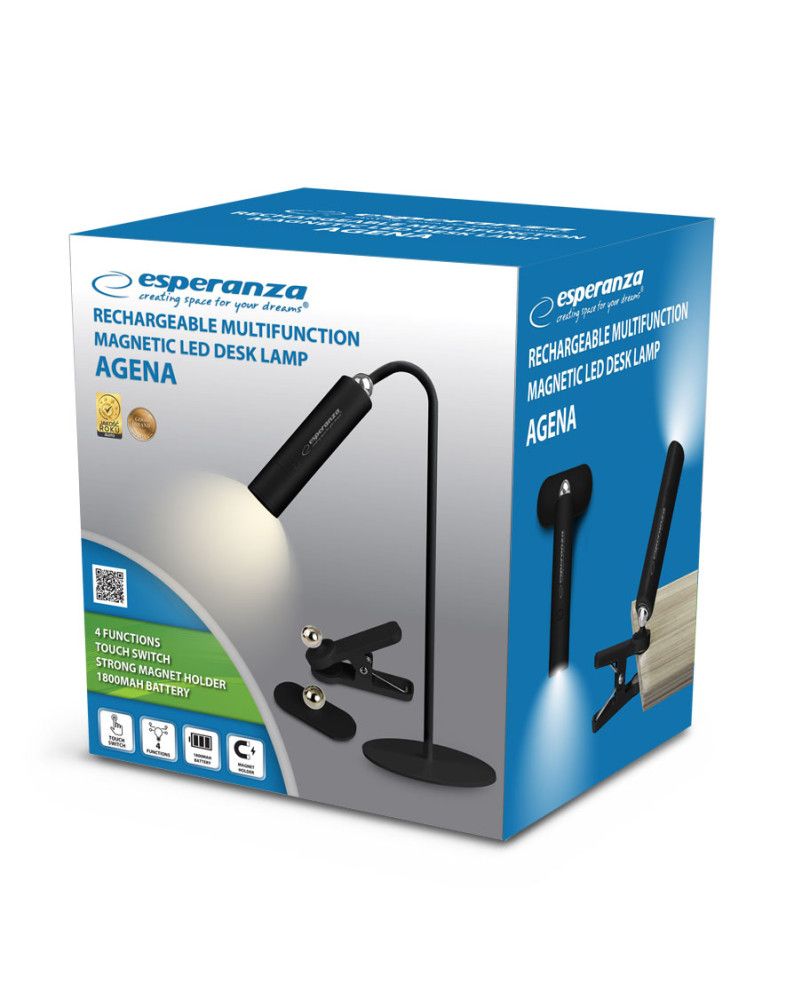 Esperanza Agena Desk Lamp Black