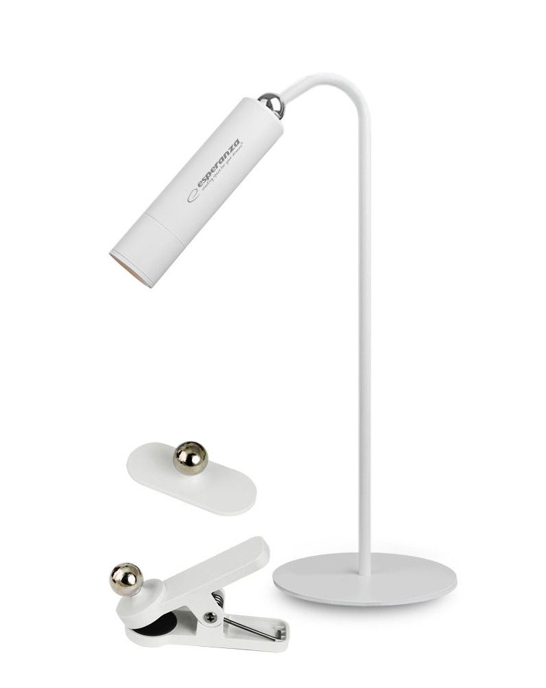 Esperanza Agena Desk Lamp White