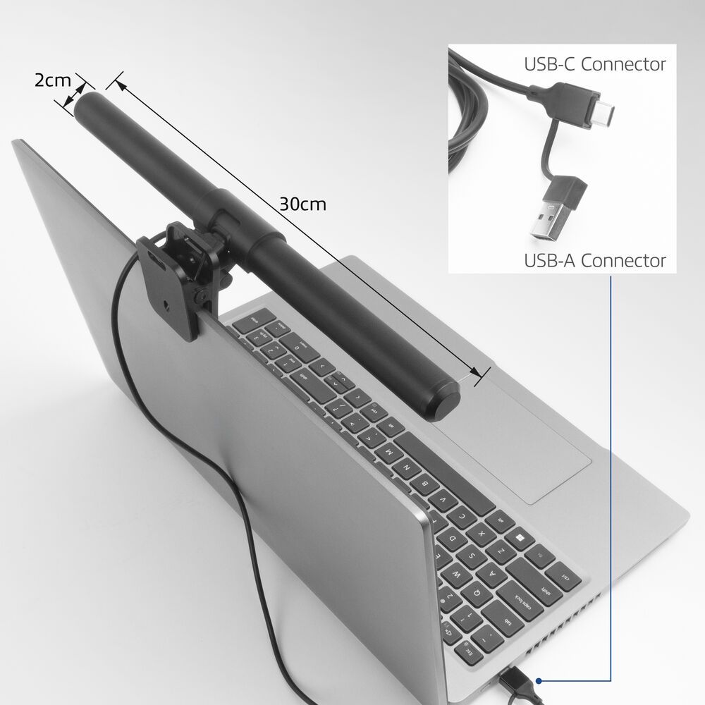 ACT Dimmable clip-on laptop LED light bar