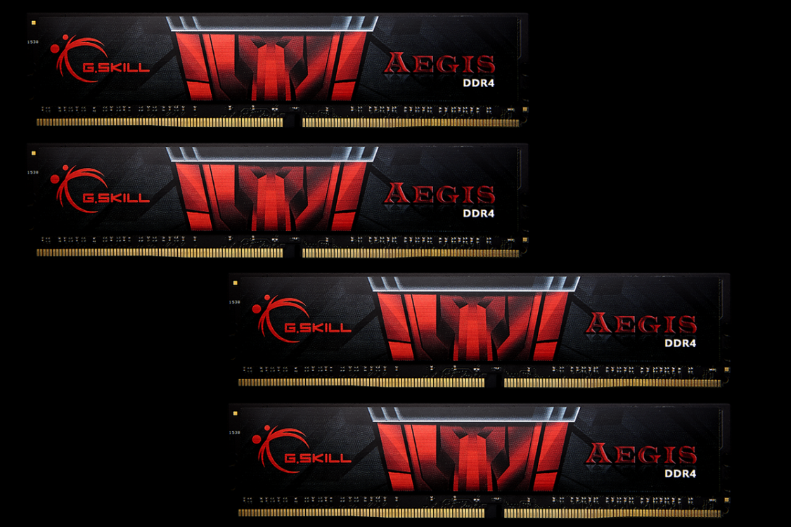 G.SKILL 32GB DDR4 3200MHz Kit(4x8GB) Aegis Black