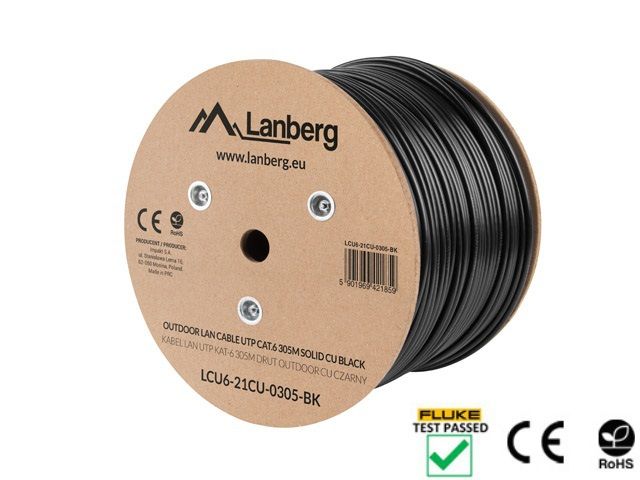 Lanberg CAT.6a U/UTP Installation cable 305m Black