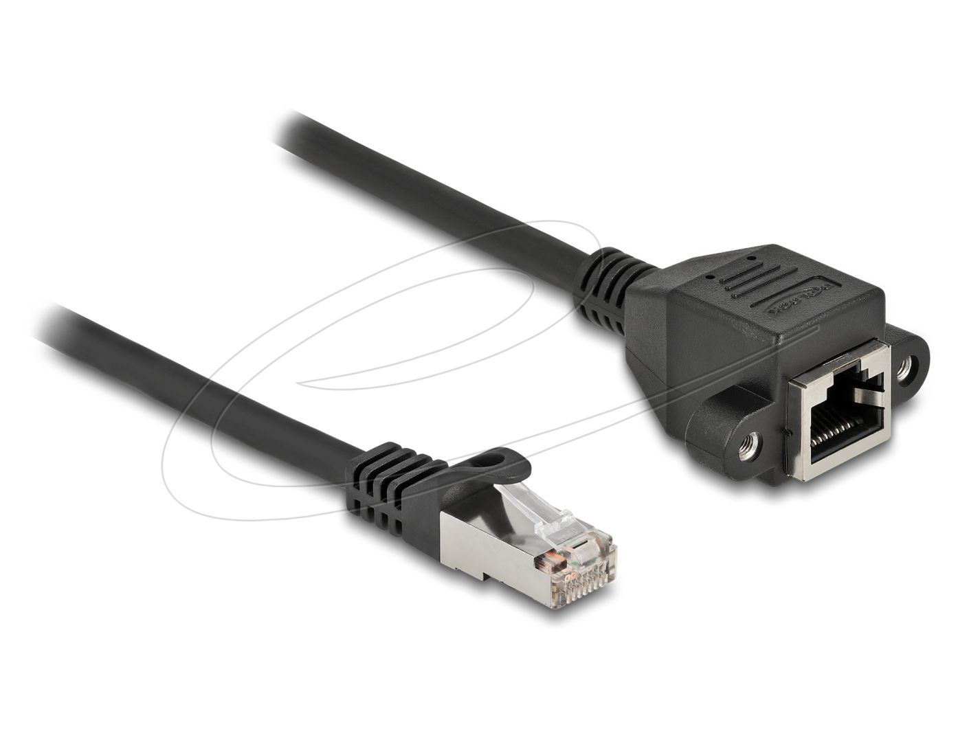 DeLock CAT6A S-FTP Patch Cable 1m Black