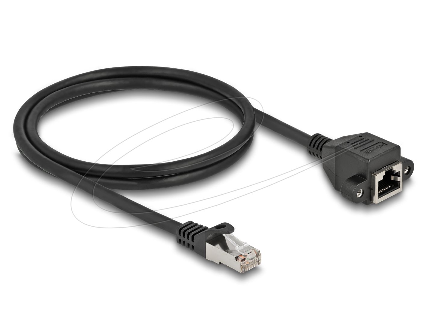 DeLock CAT6A S-FTP Patch Cable 1m Black
