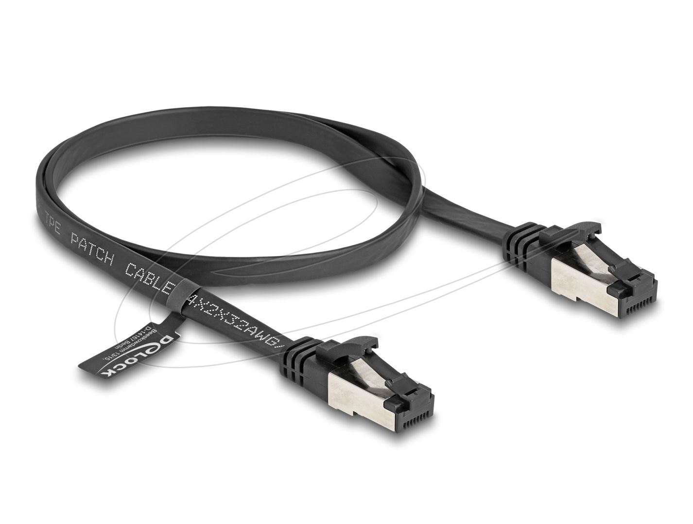 DeLock CAT8.1 Patch Cable 0,5m Black