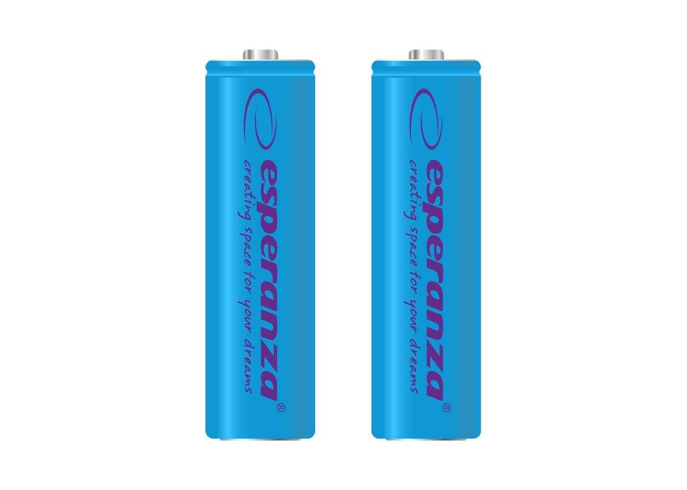 Esperanza 2000mAh AA Ni-MH akkumulátor 2db/csomag Blue