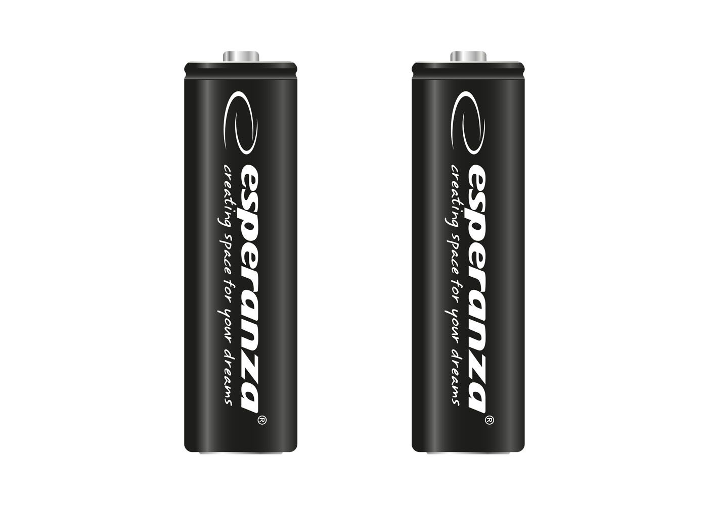 Esperanza 2600mAh AA Ni-MH akkumulátor 2db/csomag Black