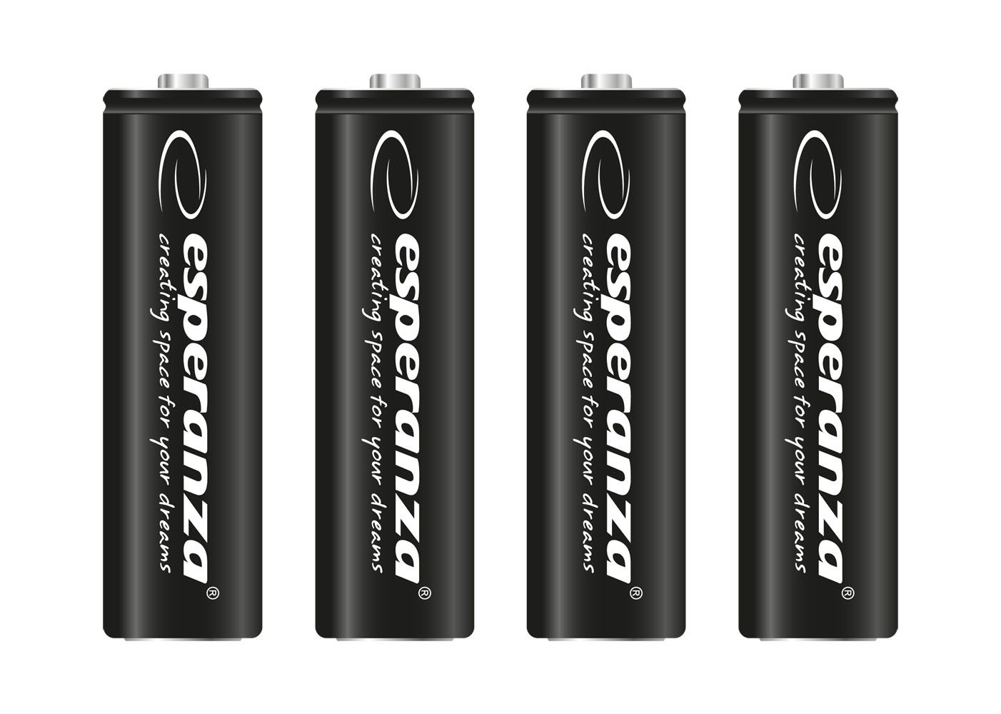 Esperanza 2600mAh AA Ni-MH akkumulátor 4db/csomag Black
