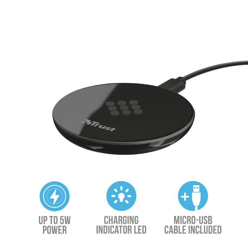 Trust Primo Wireless Charger for Smartphones Black
