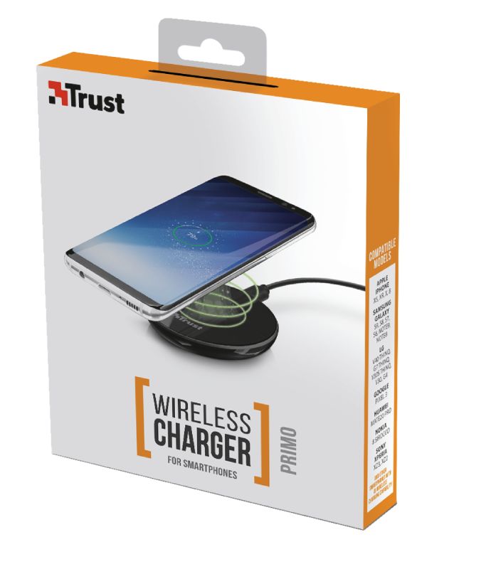 Trust Primo Wireless Charger for Smartphones Black