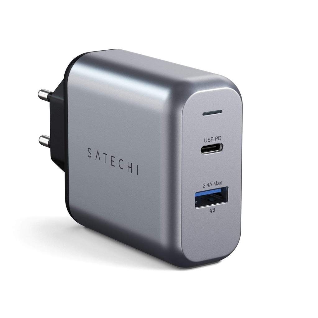 Satechi 30W Dual-Port Wall Charger Space Gray