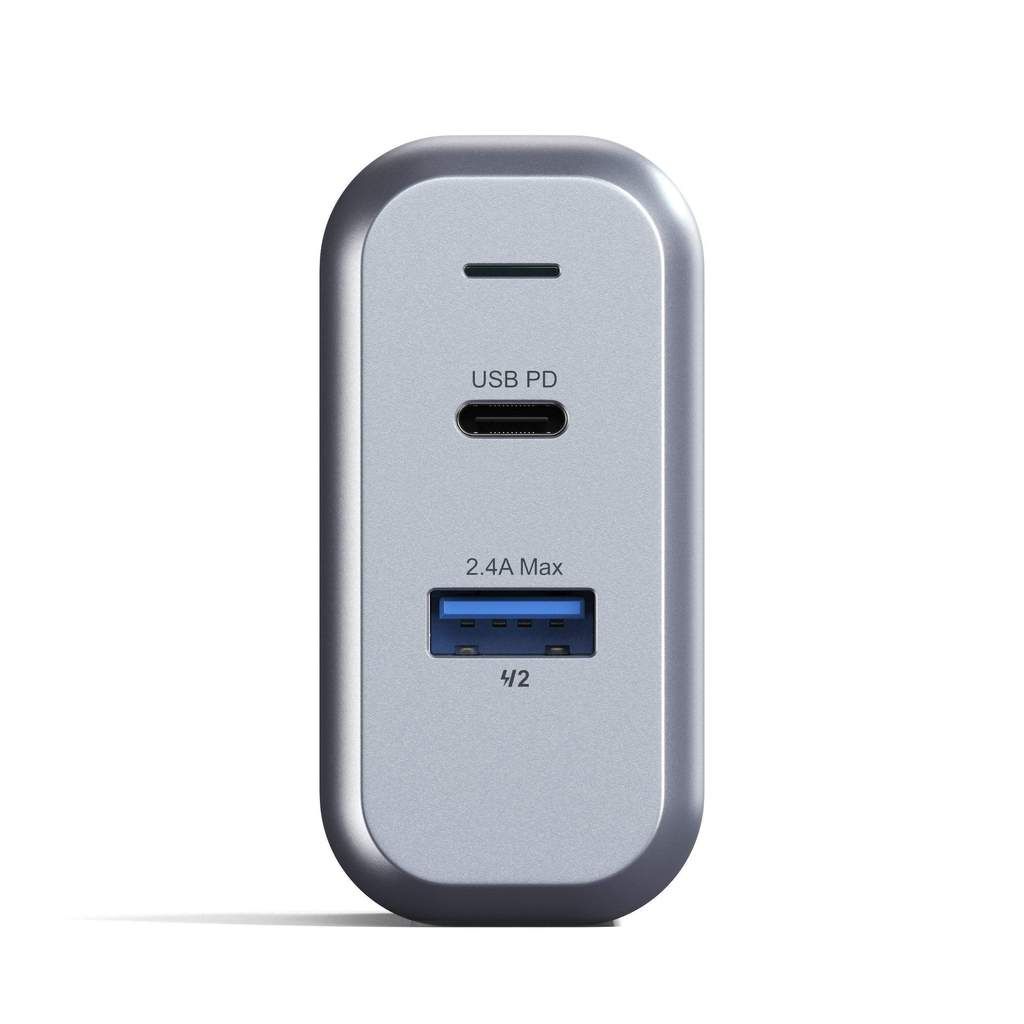 Satechi 30W Dual-Port Wall Charger Space Gray