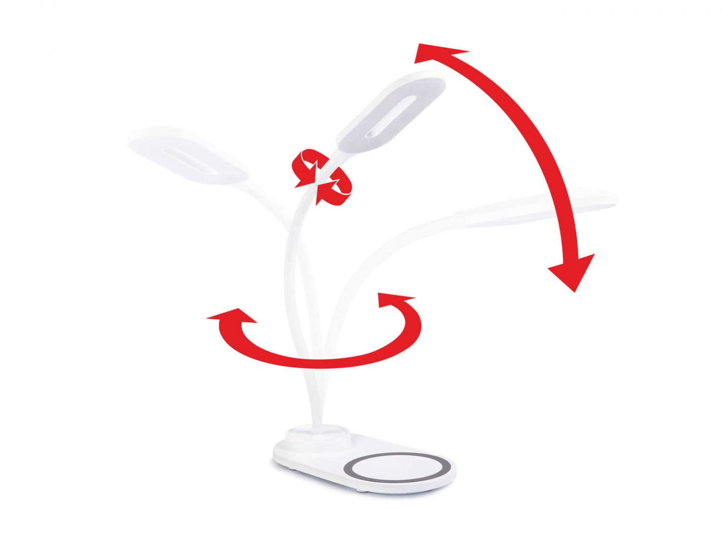 Platinet Desk Lamp Wireless Charger 5W White