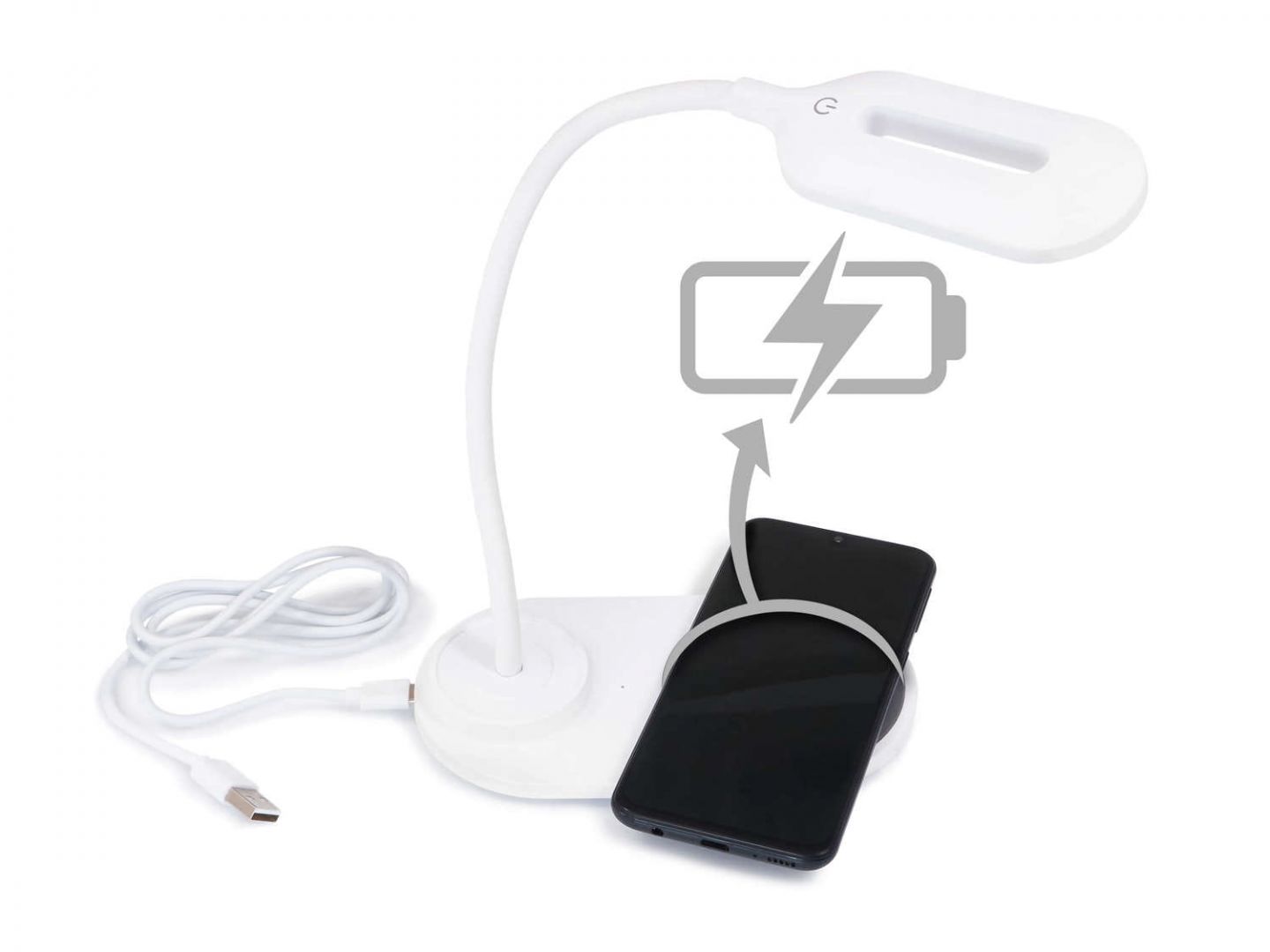 Platinet Desk Lamp Wireless Charger 5W White