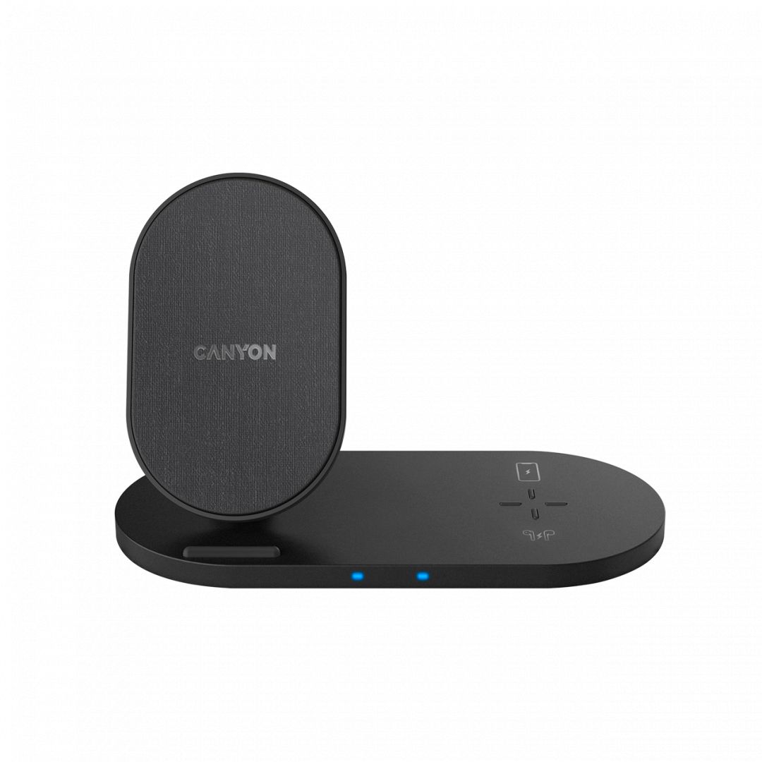 Canyon WS-202 2-in-1 Wireless charging station Black