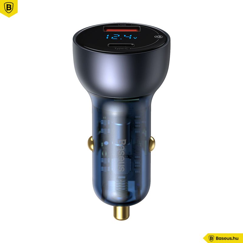 Baseus Particular Dual Quick Car Charger Grey